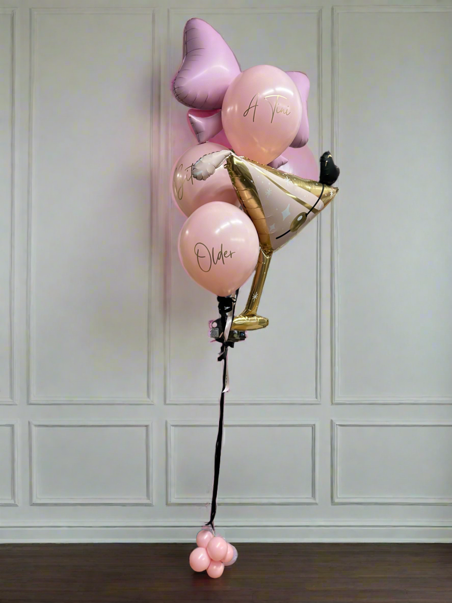 Adult Birthday Helium Foil Bouquet
