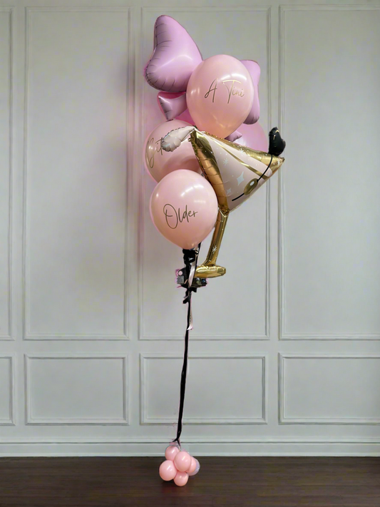 Adult Birthday Helium Foil Bouquet