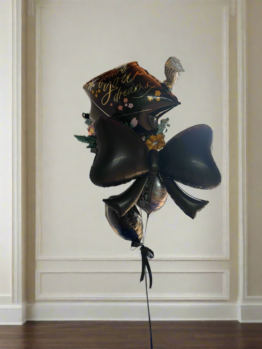 Grad Bow Helium Bouquet