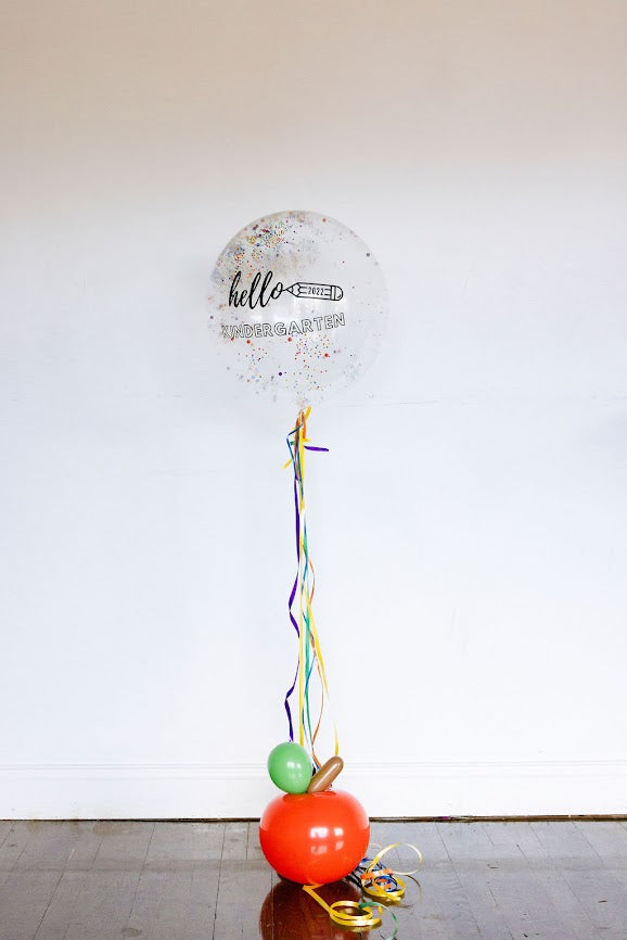 Back to School Helium Bubble