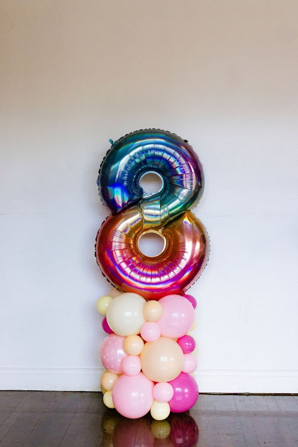 6 wooden decorations number 20 - 20th birthday decoration