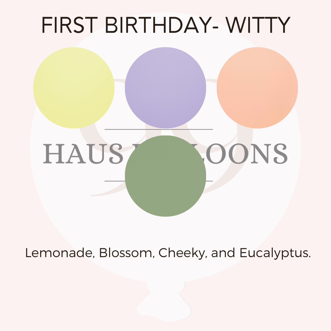 First Birthday Helium Bouquet