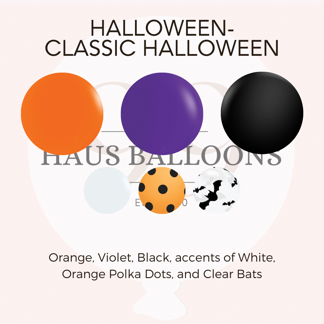 Halloween Helium Latex Bouquet
