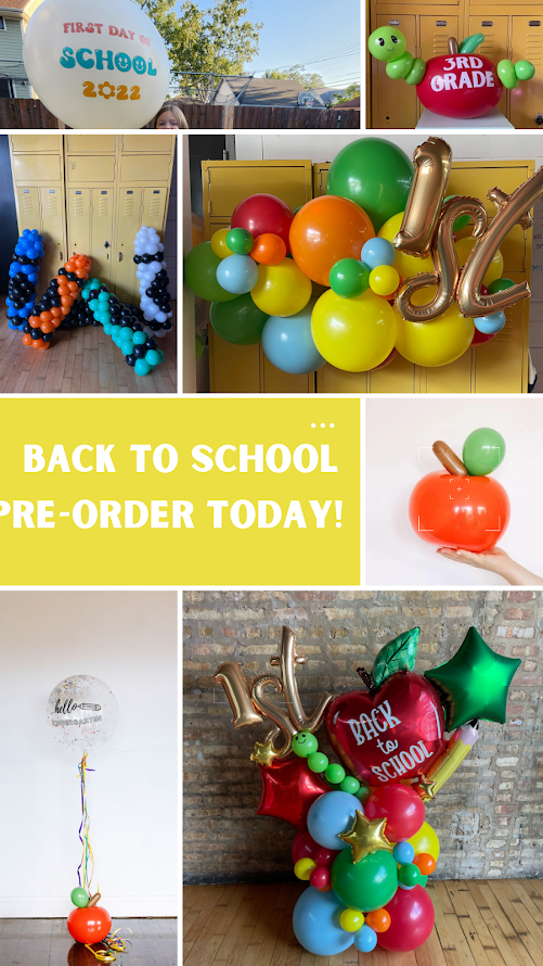 The Back to School Countdown is On!  Brighten your first day with Balloons!