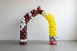 Back to School crayon and pencil balloon arch