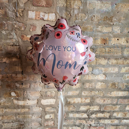 Mother's Day Individual Helium Foils with skirt