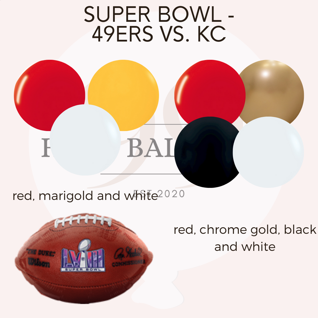 Super Bowl Floor Balloons