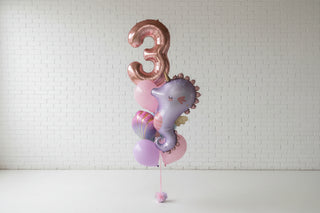 Deep Sea Number Helium Bouquet