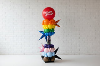 Colorful balloon arrangement 