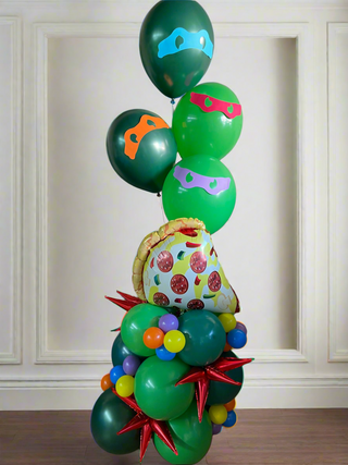 Ninja Turtles Column With Helium Topper