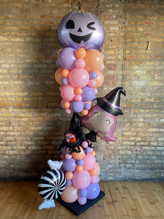 Halloween Little Witch Balloon Column