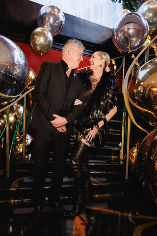 Metallic wedding event decor with the 99 Haus Balloons and Decor custom event service