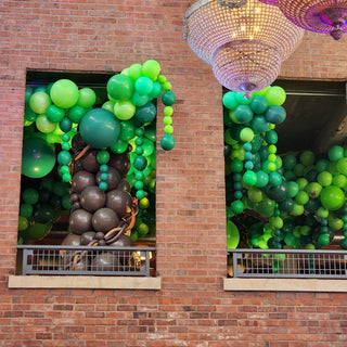 corporate balloon installation with the 99 Haus Balloons and Decor custom event service
