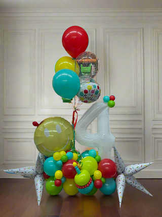 Children’s Birthday Pedestal With Helium