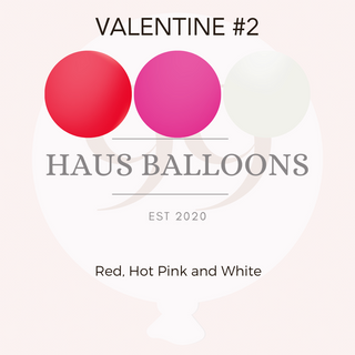 Valentine Helium Bouquet With Tabletop