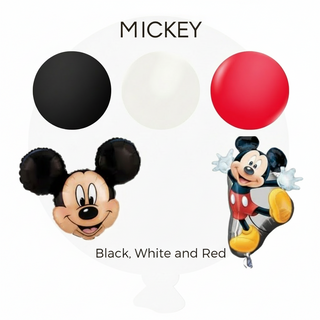 Minnie/Mickey Mouse Helium Bouquet And Column Bundle