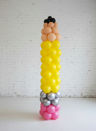 Pencil 6.5ft tall made out of balloons