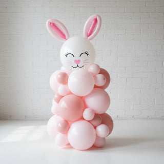 A bunny balloon column