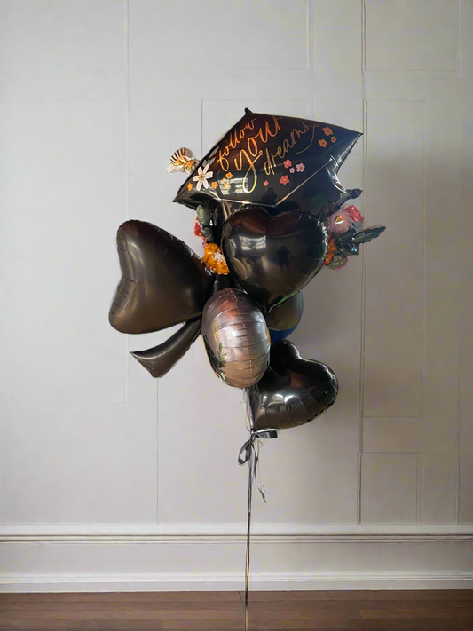 Grad Bow Helium Bouquet
