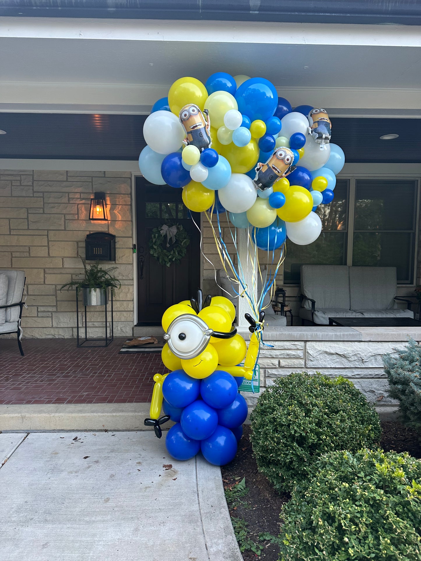 Minion Balloon Backdrop