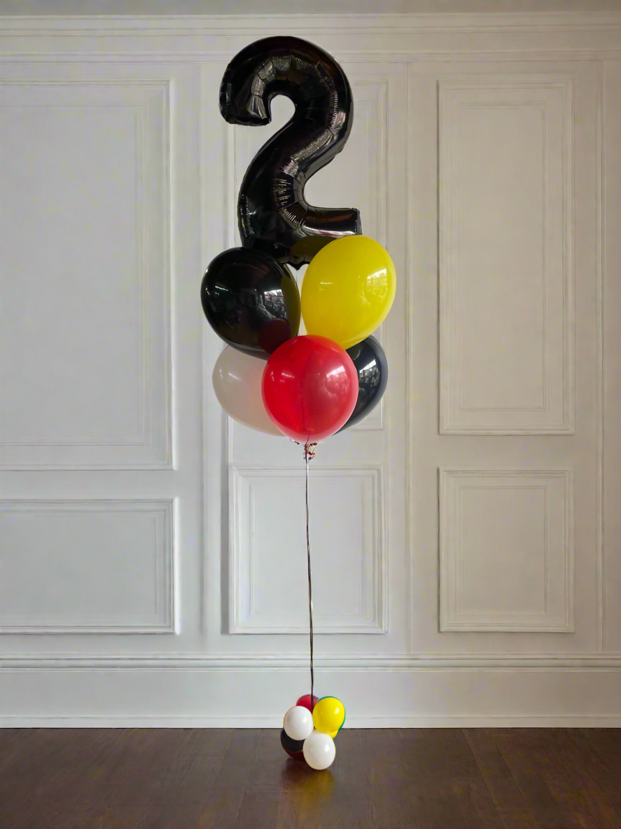 Mickey/Minnie Mouse Number Helium Bouquet