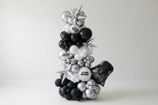 Balloon arrangement with Star Wars theme 