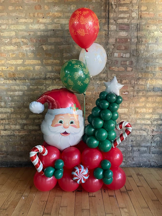 Santa Mini Balloon Stack