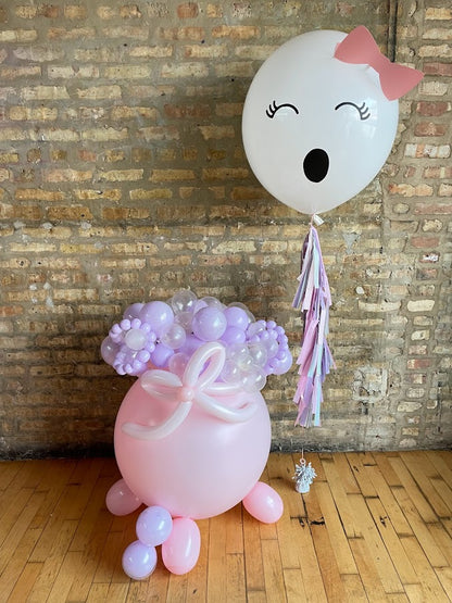 Pink-o-Ween Bubbling Balloon Cauldron