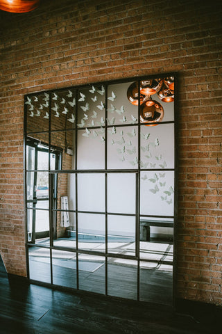 Bat Mitzvah bright green butterfly wall installation with the 99 Haus Balloons and Decor custom event service
