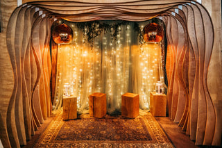 Bat Mitzvah backdrop and decor installation with the 99 Haus Balloons and Decor custom event service