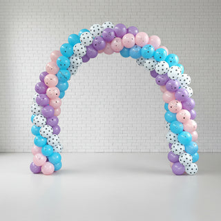 Classic Balloon Arch in a Spiral Pattern