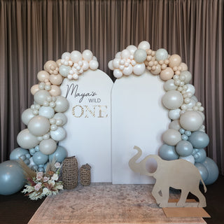 a first birthday themed backdrop