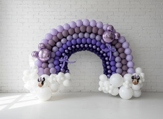 purple and metallic rainbow